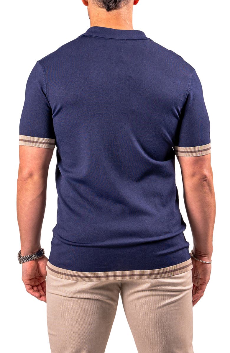 Maceoo Quarter Zip Polo, Alternate, color, Blue