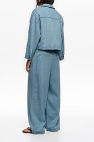 Bimba y Lola Fluid Boxy Denim Jacket
