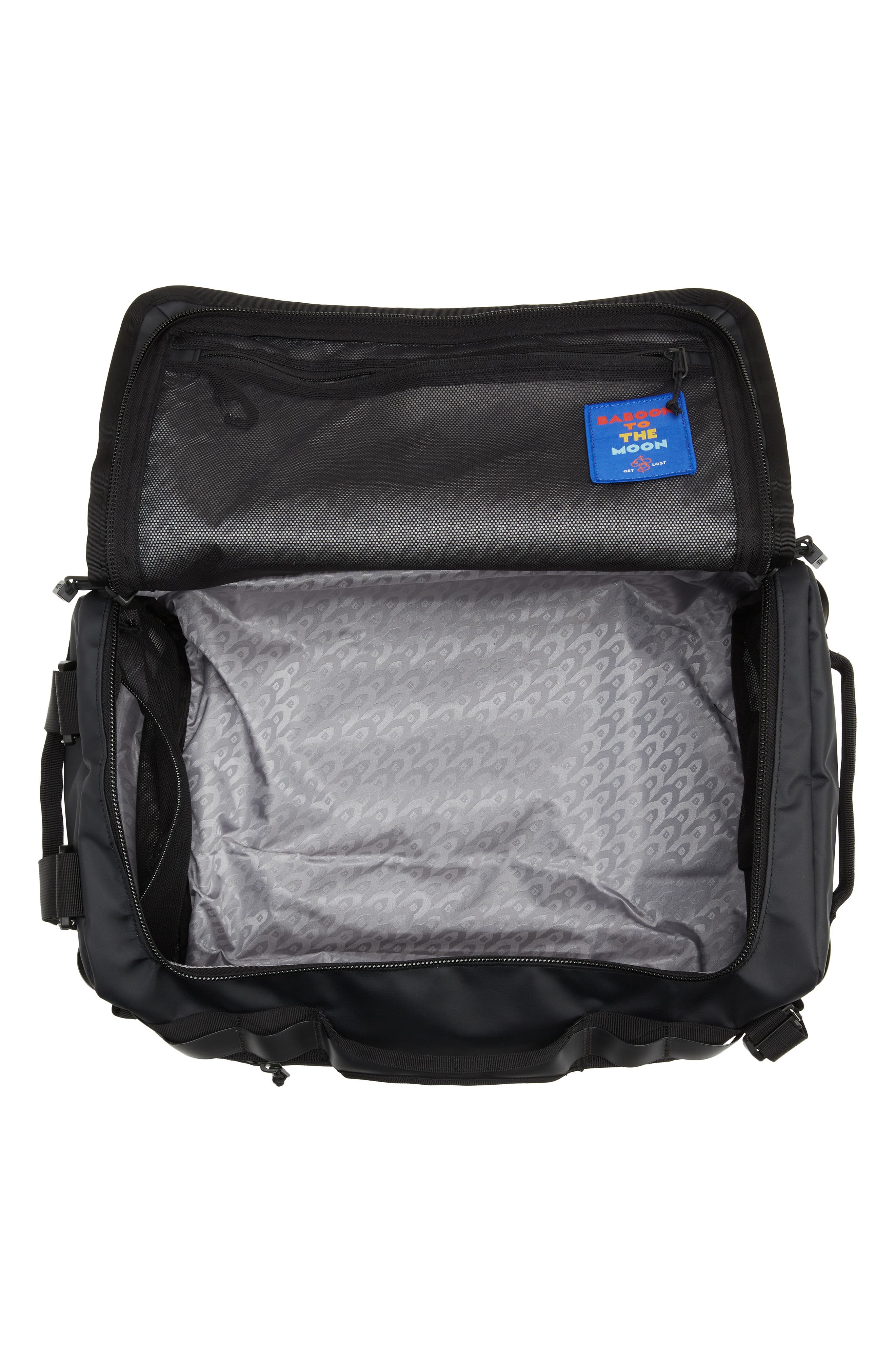 Baboon to the Moon Mini Go-Bag Waterproof Convertible 32L Backpack, Alternate, color, Black