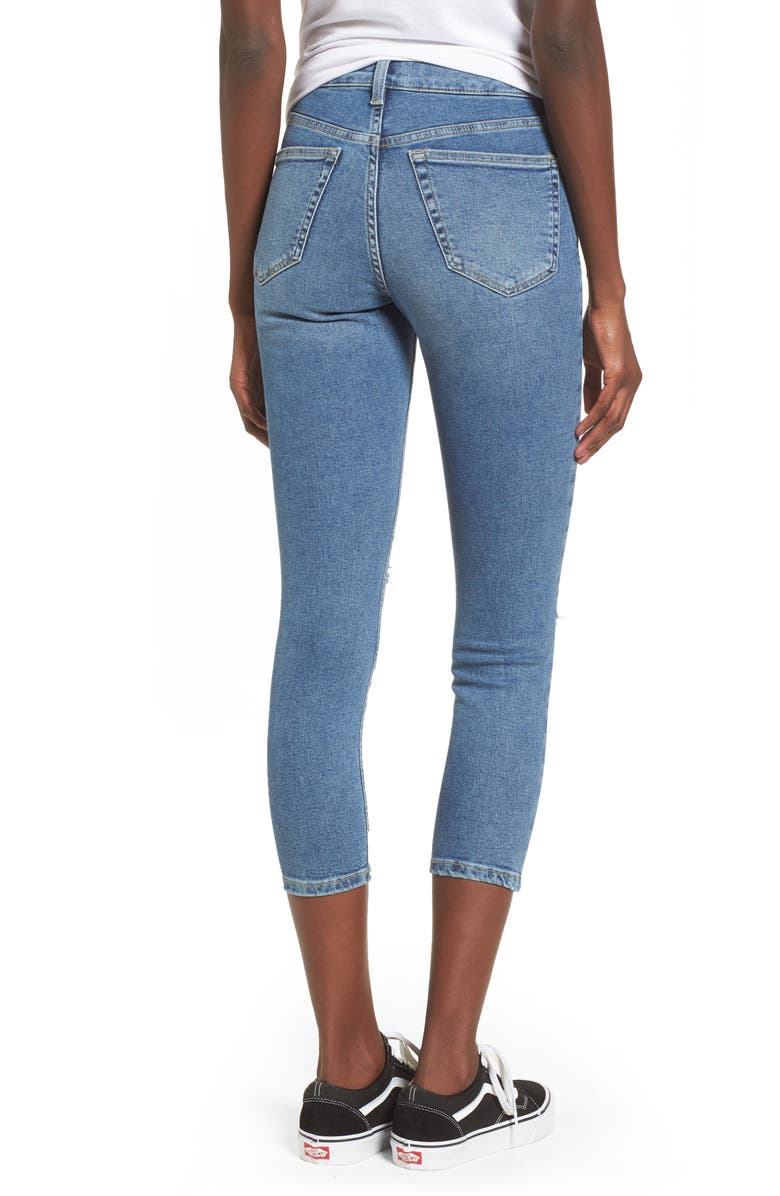 Topshop Jamie High Waist Skinny Jeans, Alternate, color, 