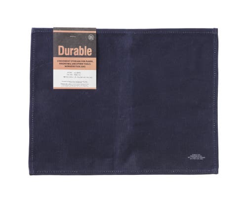 Puebco Waxed Cotton Placemat In Navy Blue