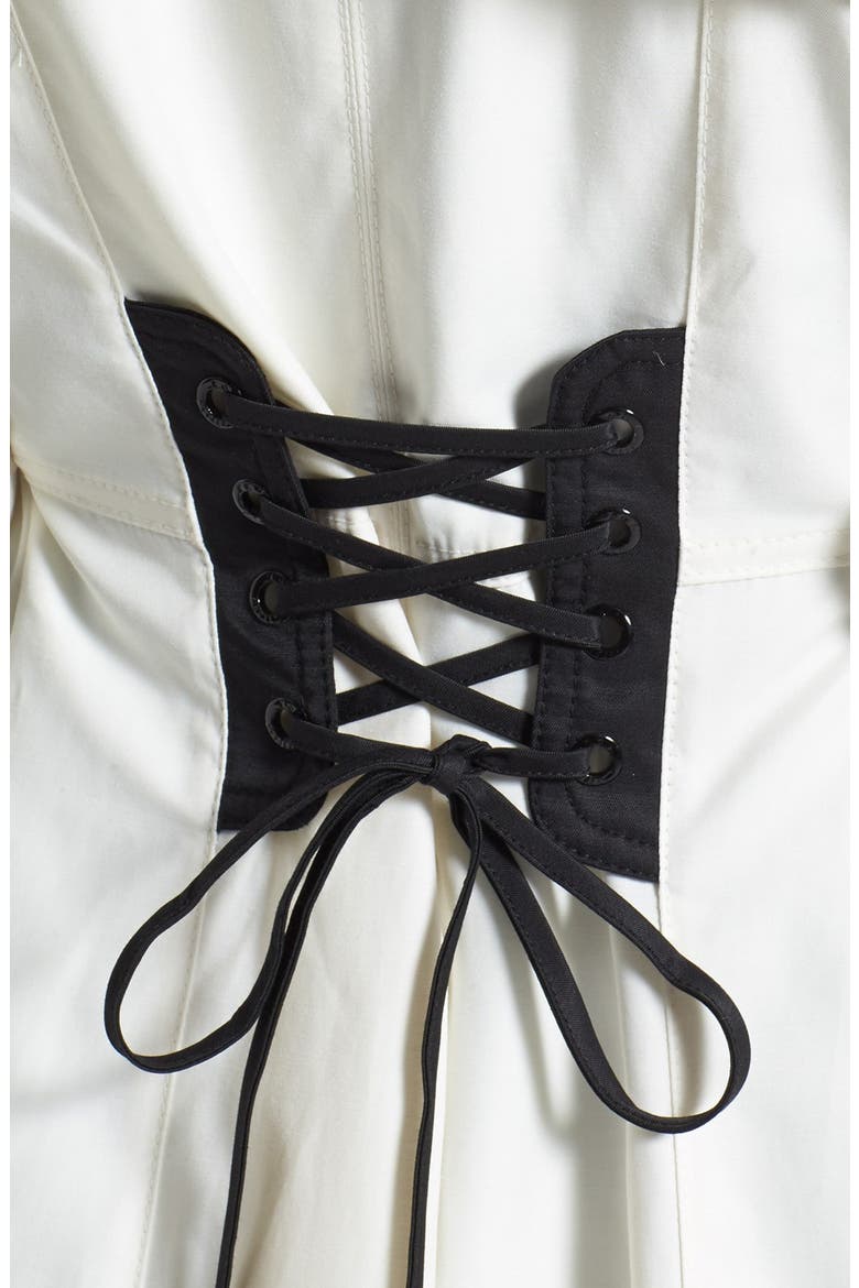 Lace-Up Back Raincoat, Alternate, color, CLOUD