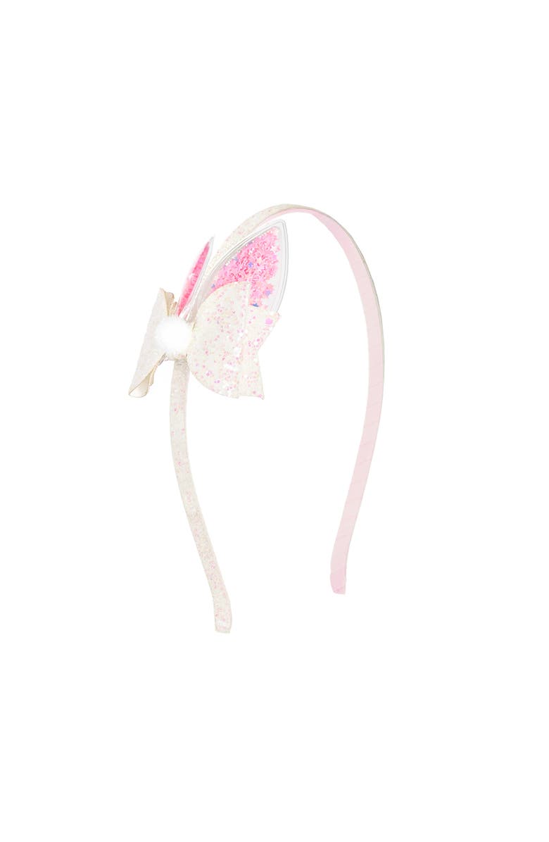 Sweet Wink Shaker Easter Bunny Ear Bow Headband, Main, color, Pink