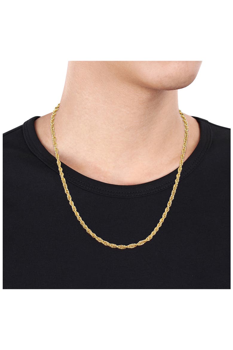 3.7mm Singapore Chain Necklace, Alternate, color, YELLOW