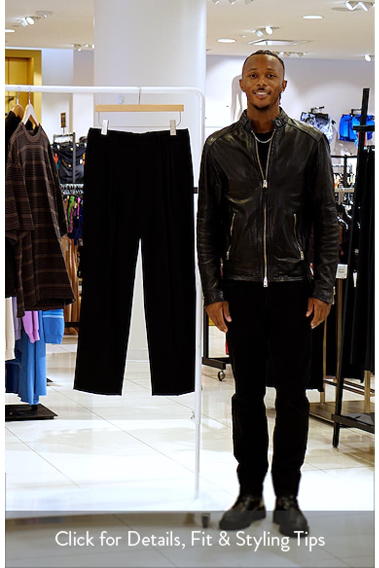 Pleated Wool Dress Pants video