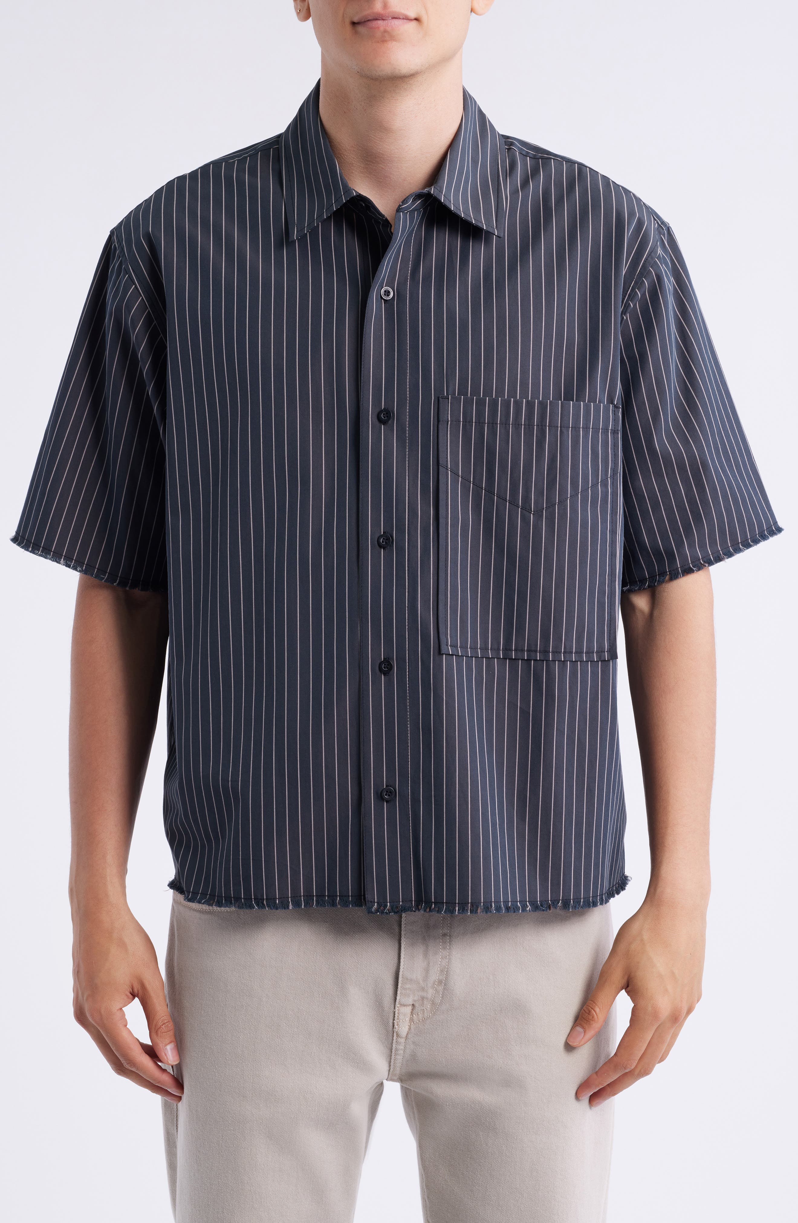 Rex Short Sleeve Cotton Button-Up Shirt