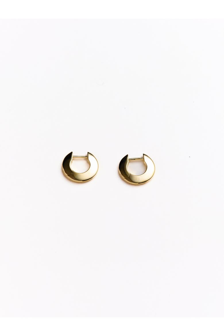 Talia Small Hoop Earrings, Main, color, Recycled Gold Vermeil