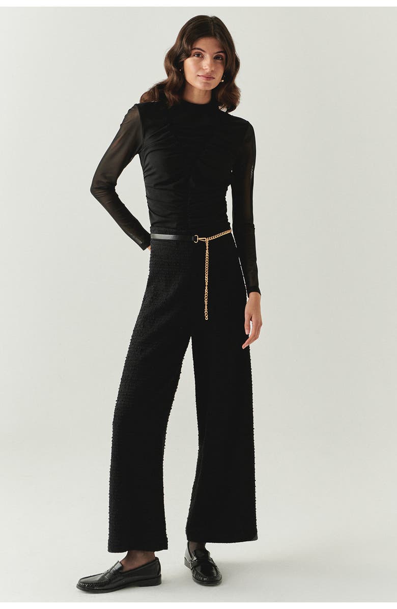 Exquise Yamileth Textured Zip, Main, color, Black