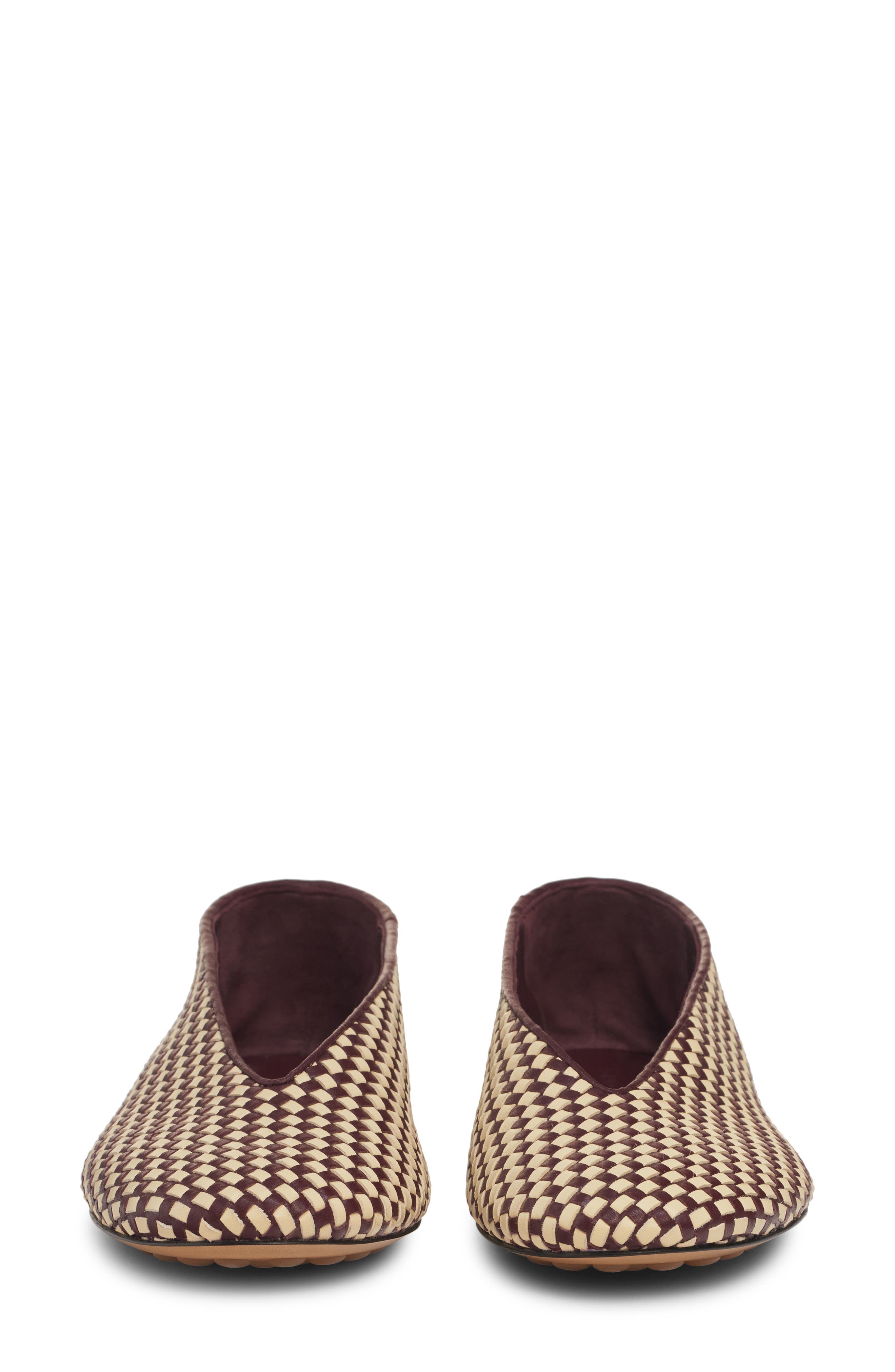Lagoon Intrecciato Ballet Flat, Alternate, color, 2291 BAROLO-CAMOMILE