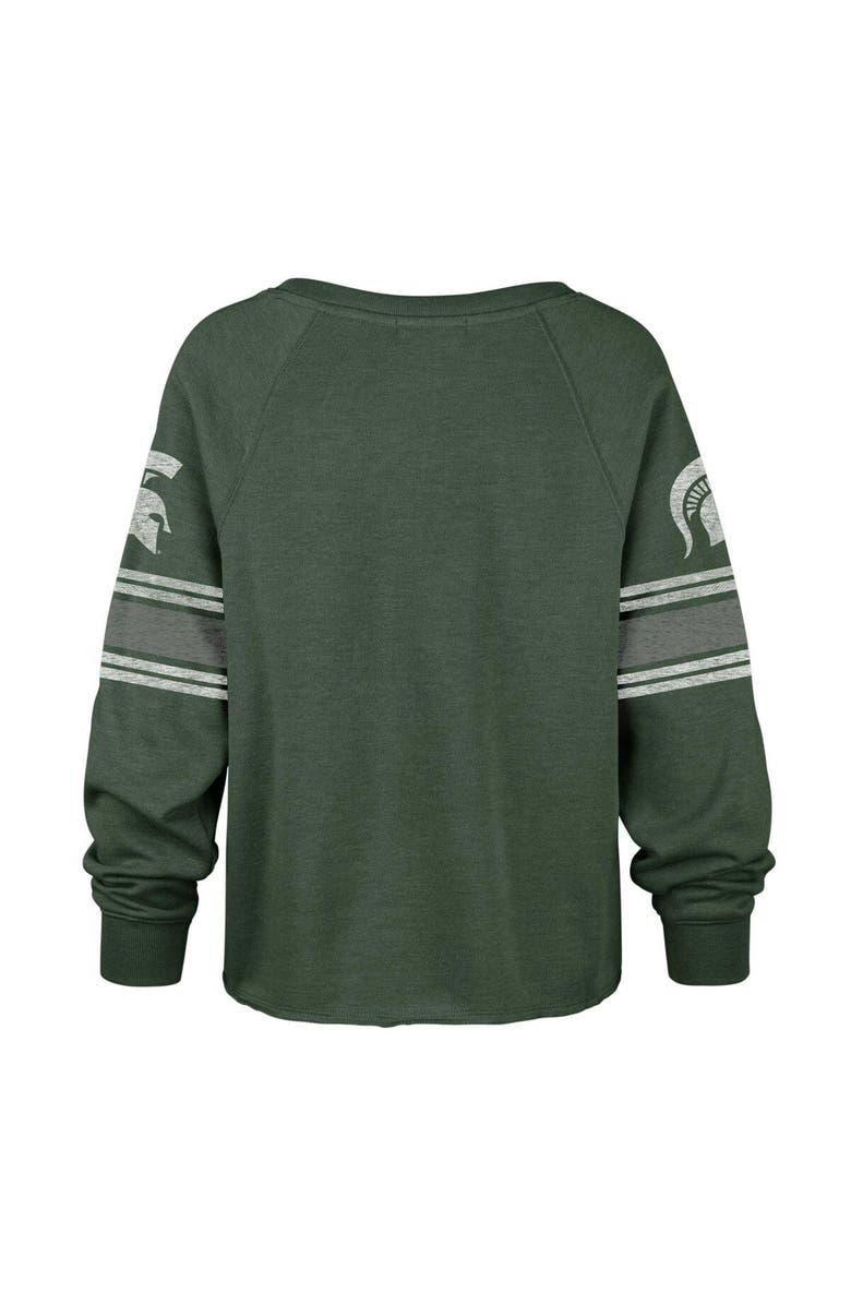 '47 Women's '47 Green Michigan State Spartans Allie Modest Raglan Long Sleeve Cropped T-Shirt, Alternate, color, Green