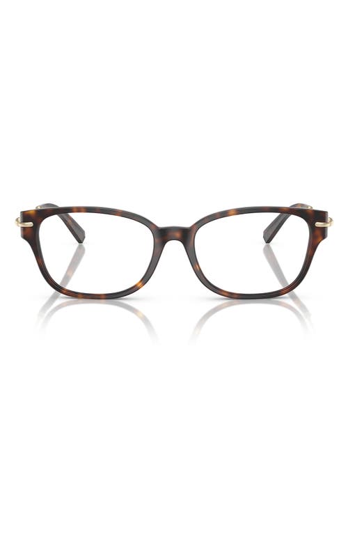 Tiffany & Co . 54mm Pillow Optical Glasses In Havana