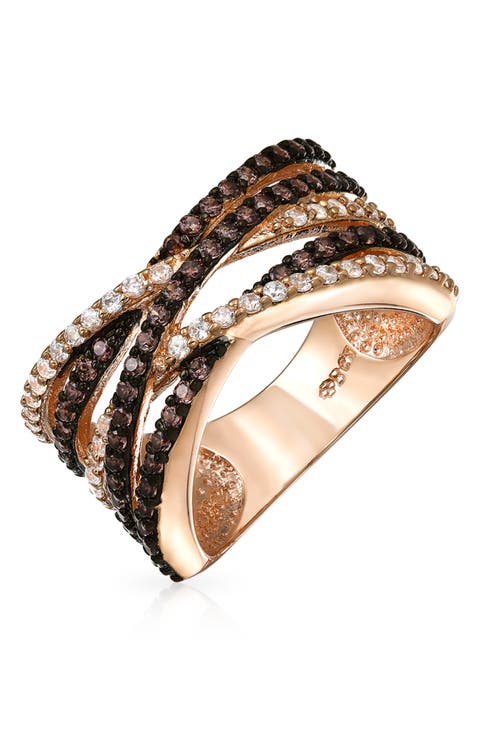 Crisscross Two-Tone Ring