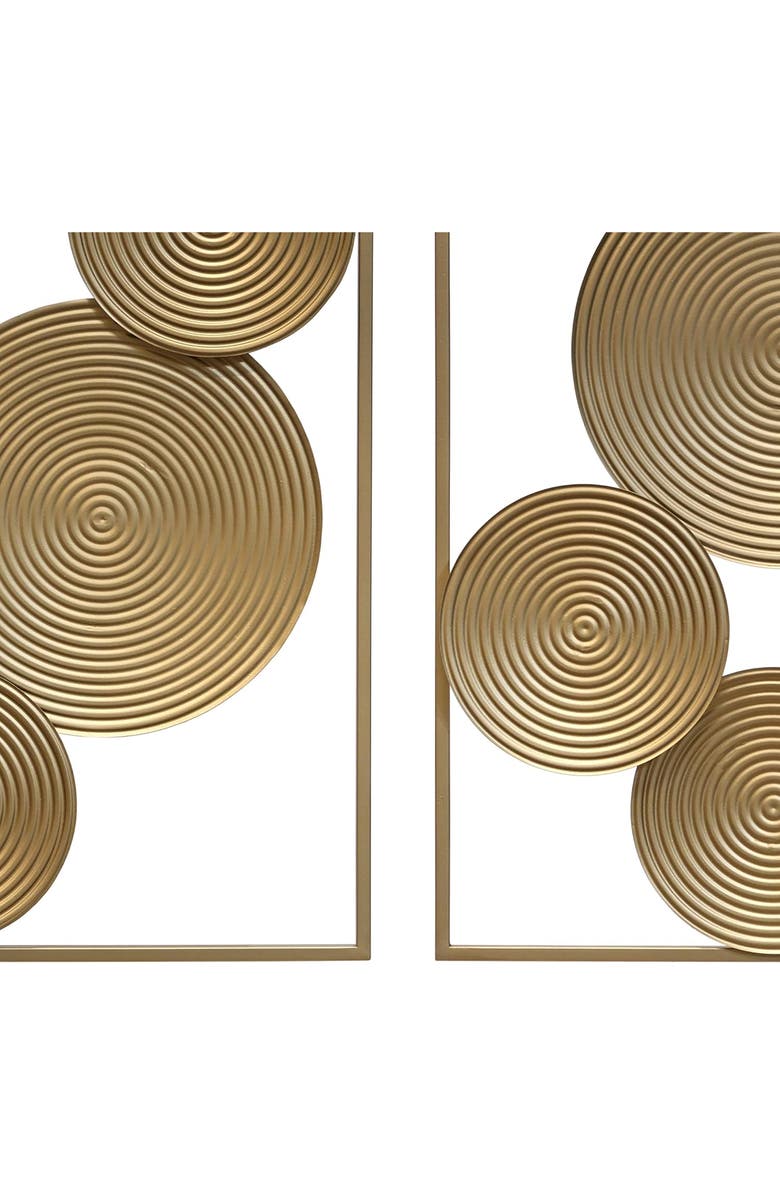PARKLAND COLLECTION Set of 2 Stacked Circle Wall Decor, Alternate, color, 