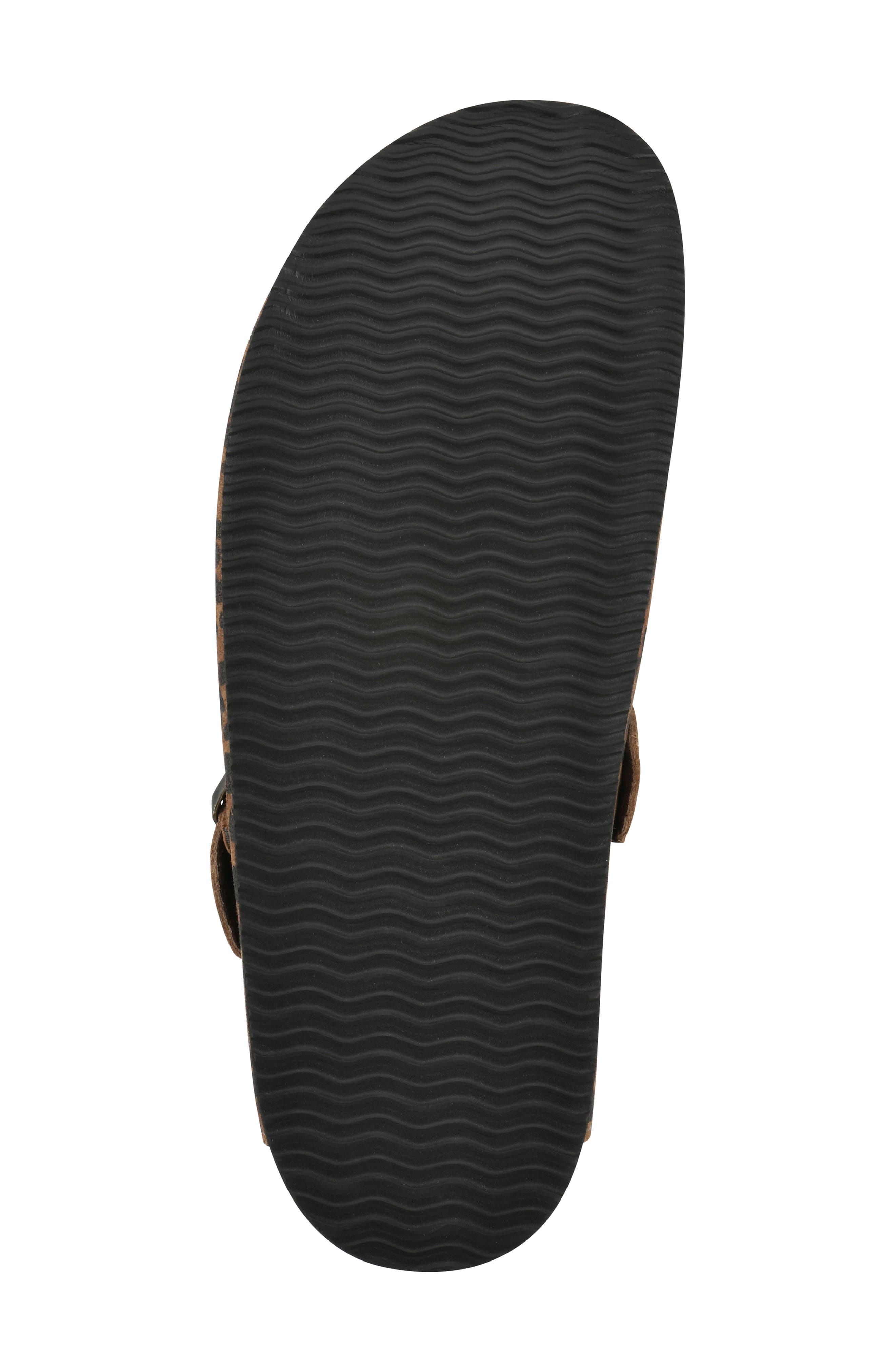 White Mountain Footwear Bari Faux Shearling Footbed Suede Mule, Alternate, color, Brown/ Leopard/ Suede