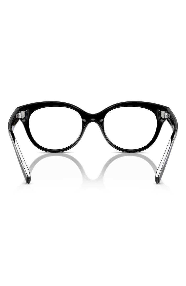 Dolce&Gabbana Kids' 48mm Phantos Optical Glasses, Alternate, color, Black / Demo Lens