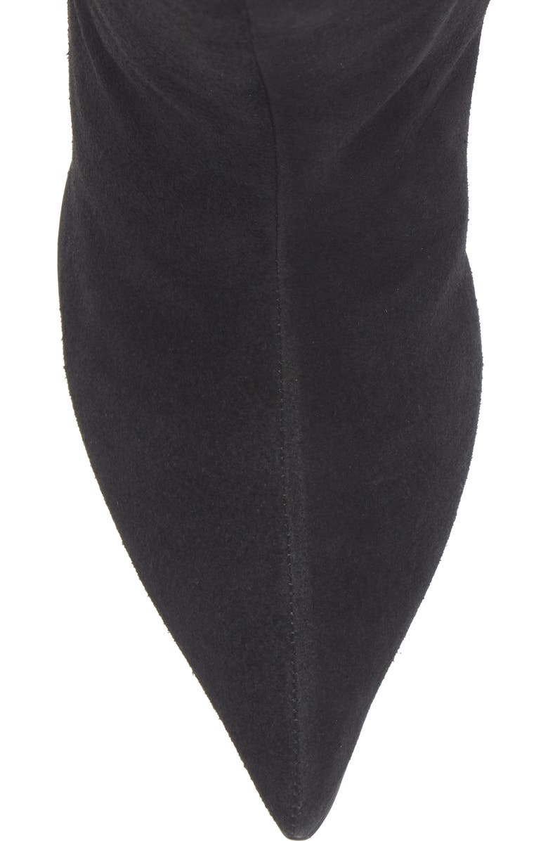 Chocolat Blu Lynette Block Heel Bootie, Alternate, color, Black Suede