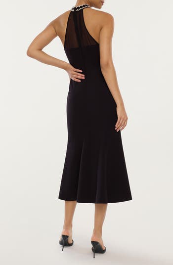 Lirio Rhinestone Sleeveless Midi Dress