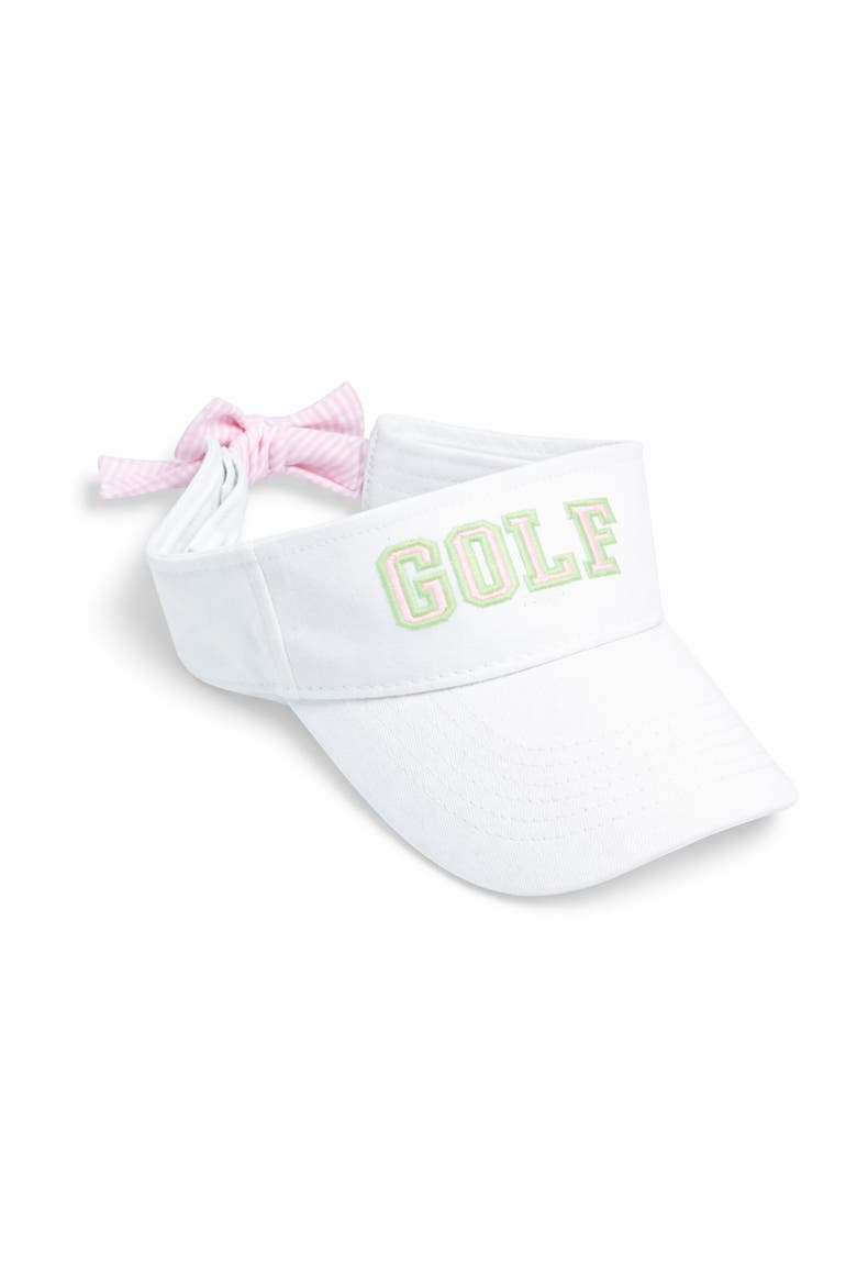 Golf Bow Visor, Main, color, White