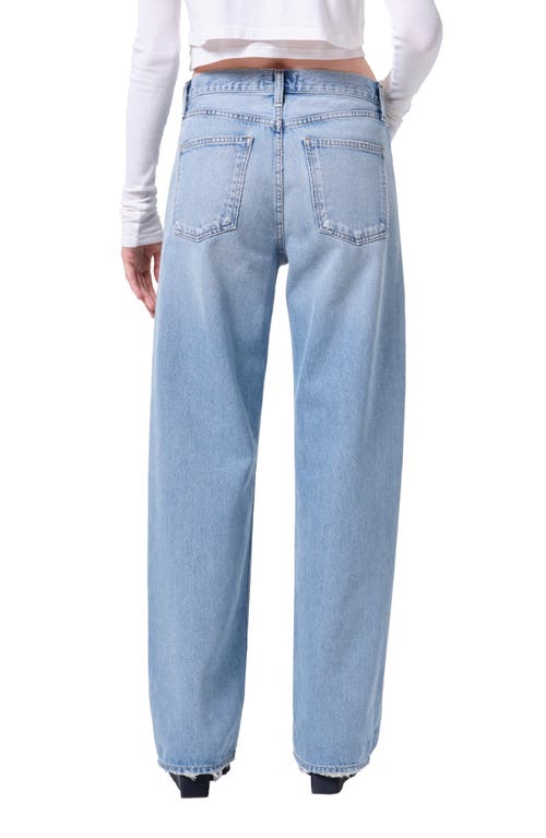 Agolde Arc High Waist Loose Wide Leg Jeans In Blue