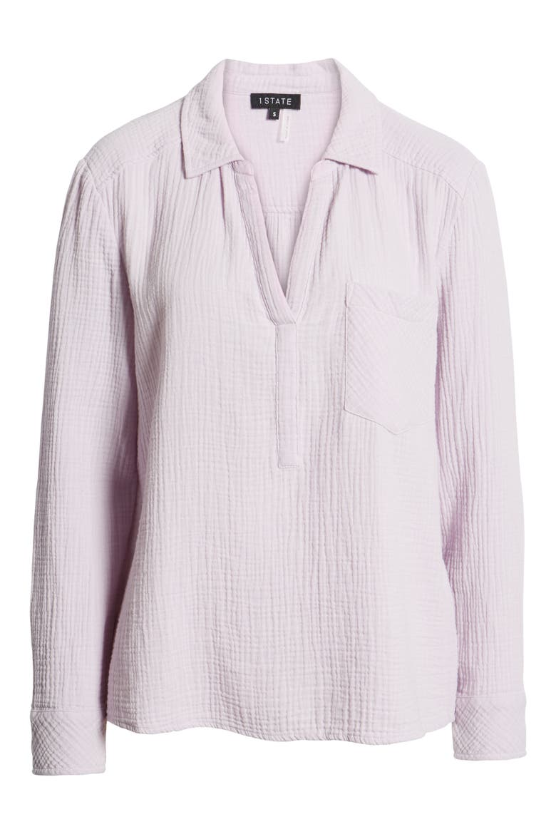 Double Gauze Top, Alternate, color, FRESH LILAC