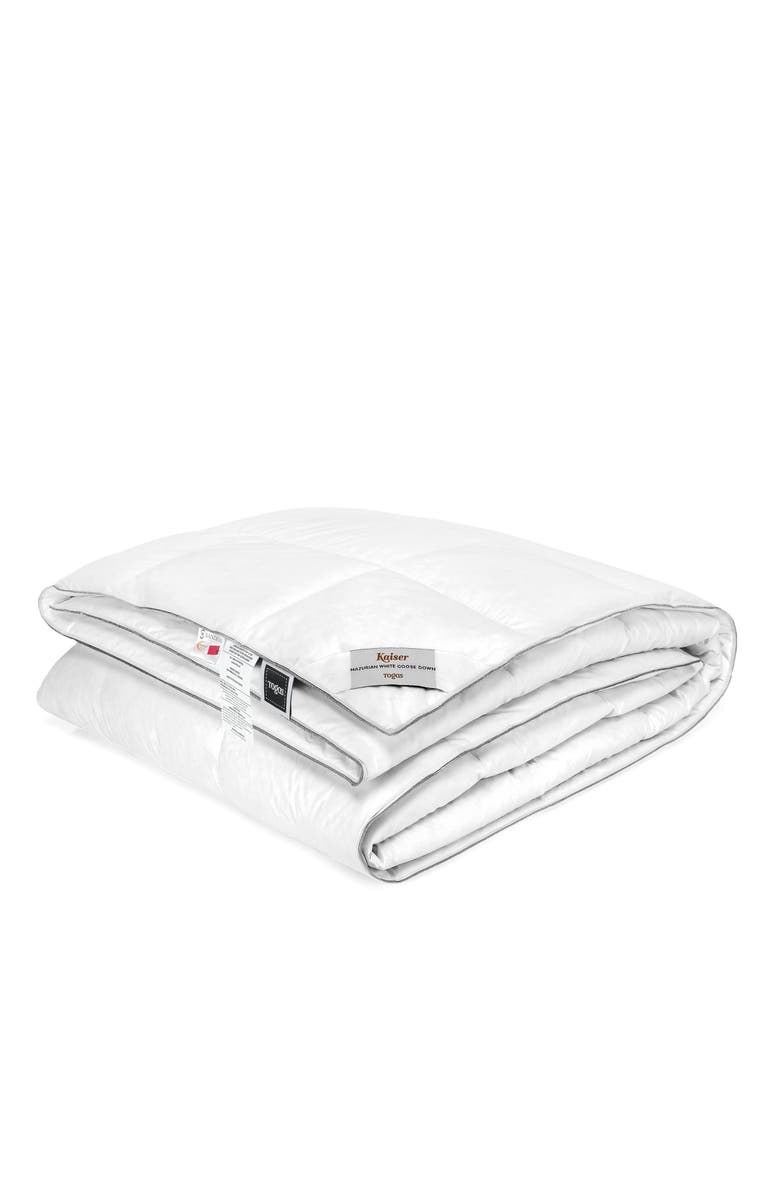 Togas Kaiser Mazurian goose down comforter, Alternate, color, White