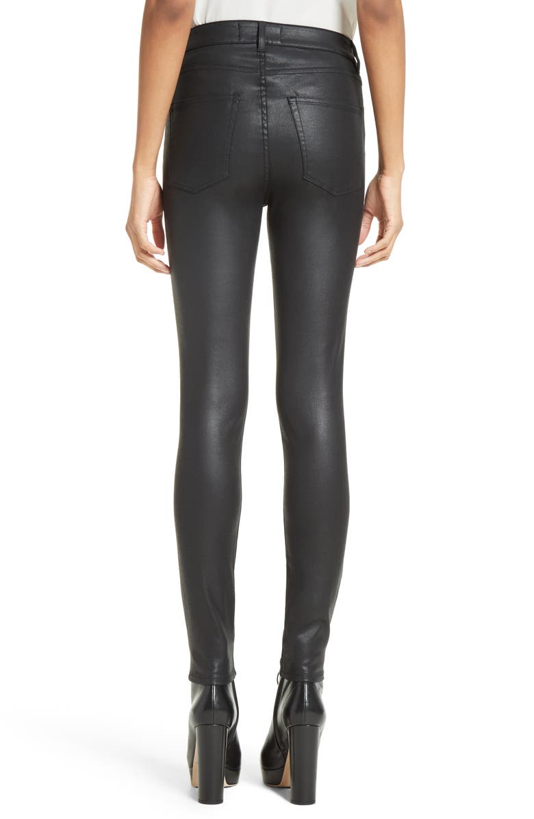 The Kooples Faux Leather Skinny Jeans, Alternate, color, 