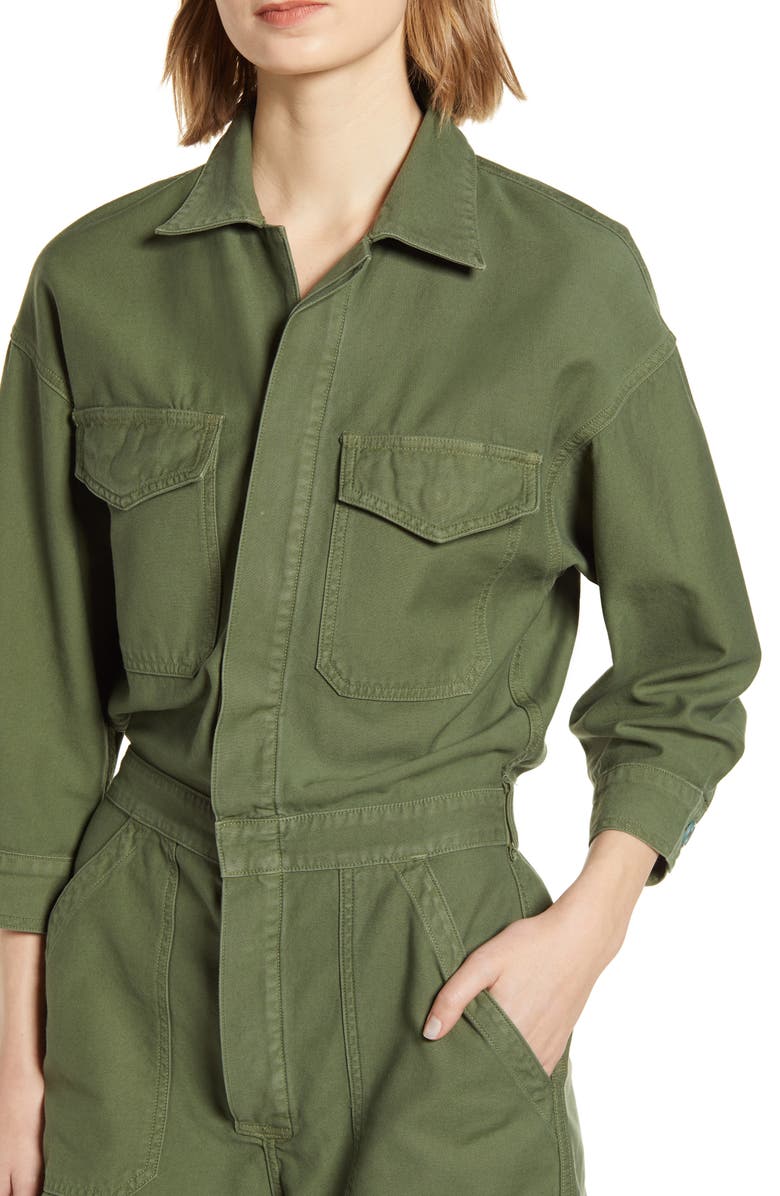 Citizens of Humanity Marta Utility Cotton Romper, Alternate, color, 