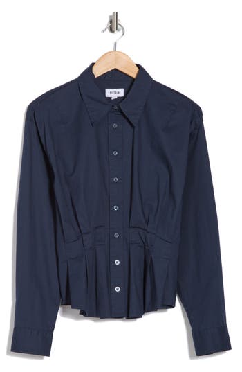 Pistola Julie Cinch Waist Stretch Cotton Shirt