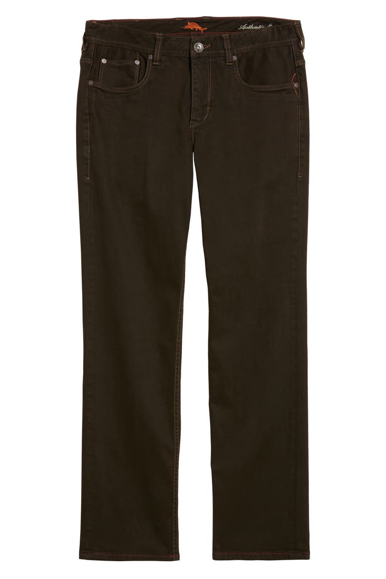 Sand Straight Leg Jeans, Alternate, color, COFFEE OVERDYE