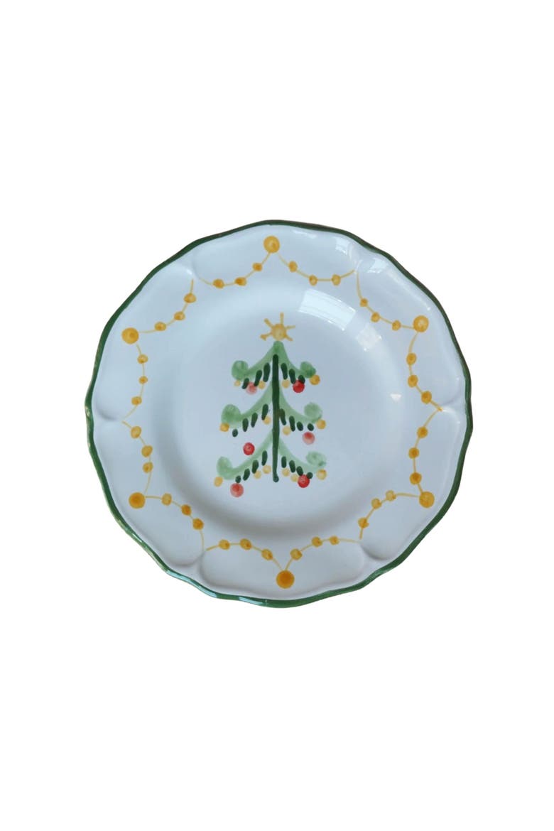 Magia (Christmas Tree) - Salad (Dessert) Plate, Main, color, White