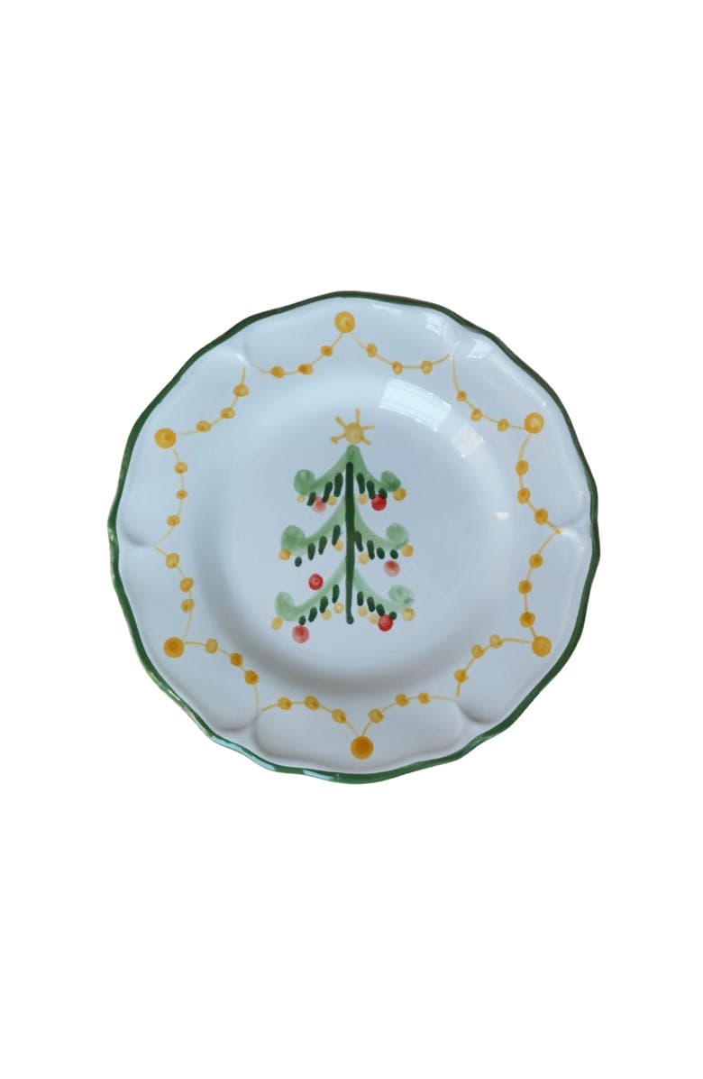 LA GABBIANELLA Magia (Christmas Tree) - Salad (Dessert) Plate, Main, color, White