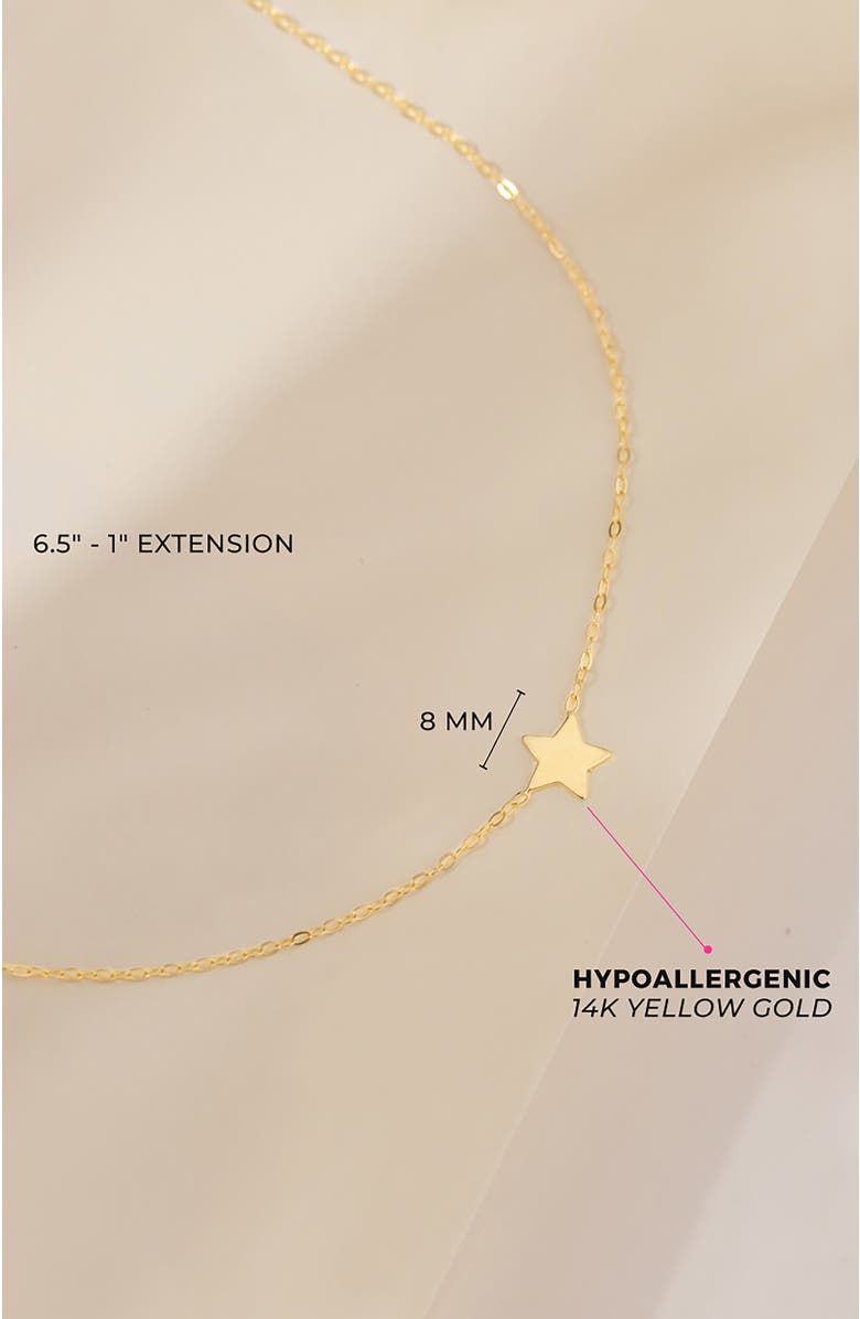 In Season Jewelry 14k Polished Star Bracelet, Alternate, color, Gold