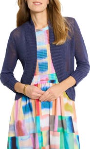 NIC+ZOE Linen Blend Bolero Cardigan