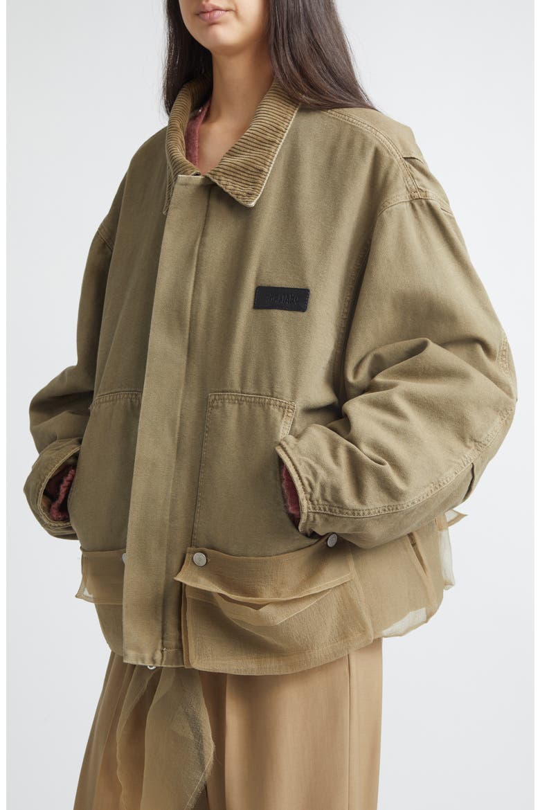Cantiere Sheer Pocket Cotton Canvas Jacket, Alternate, color, KHAKI