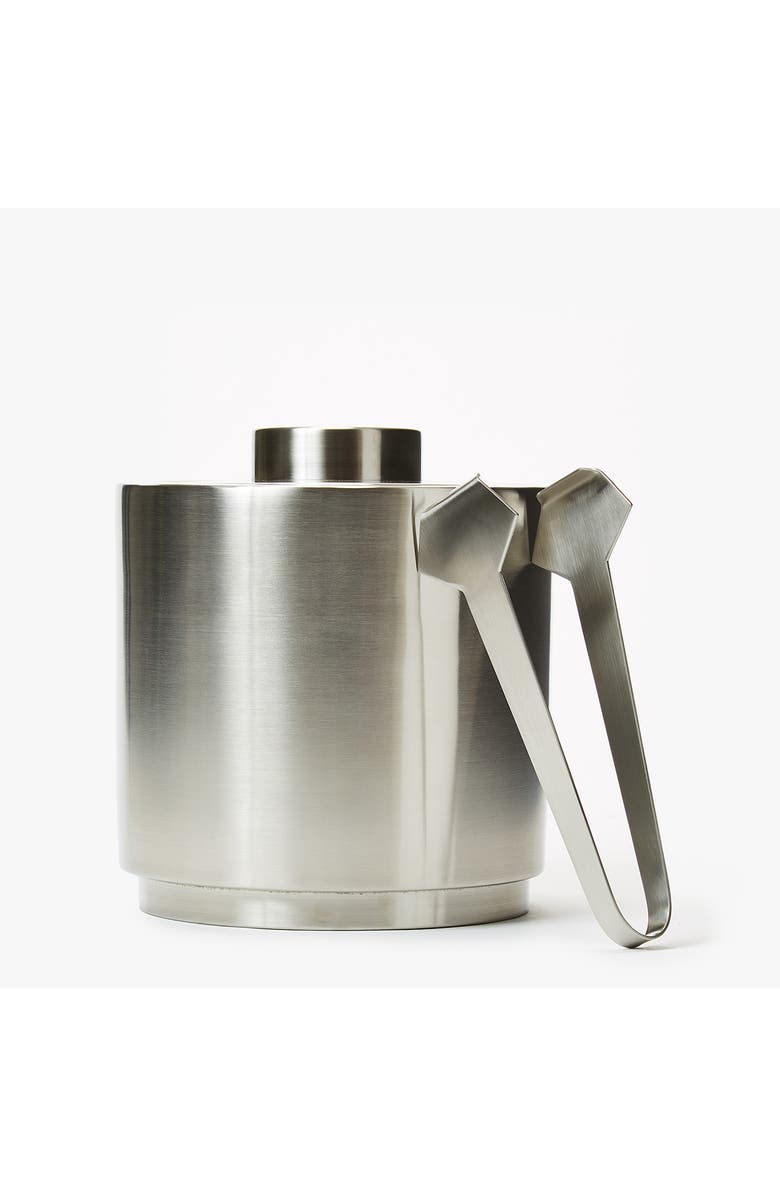 The Conran Shop Brushed Stainless Steel Ice Bucket & Tongs Set, Alternate, color, 