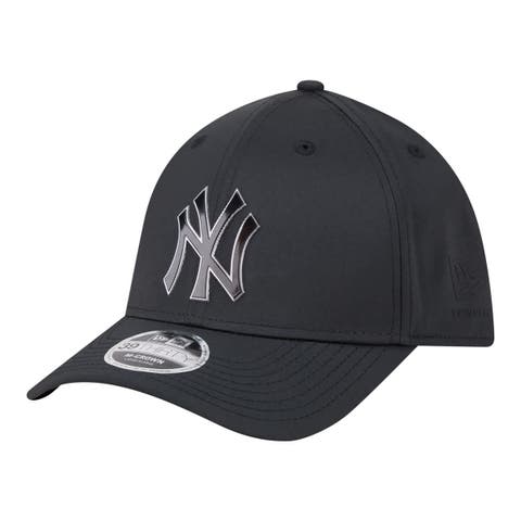 Men's New Era  Black New York Yankees Metallic 39THIRTY M-Crown Flex Hat