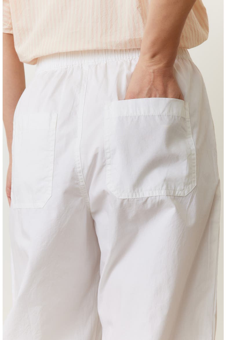 Kyra Straight Leg Poplin Pants, Alternate, color, WHITE