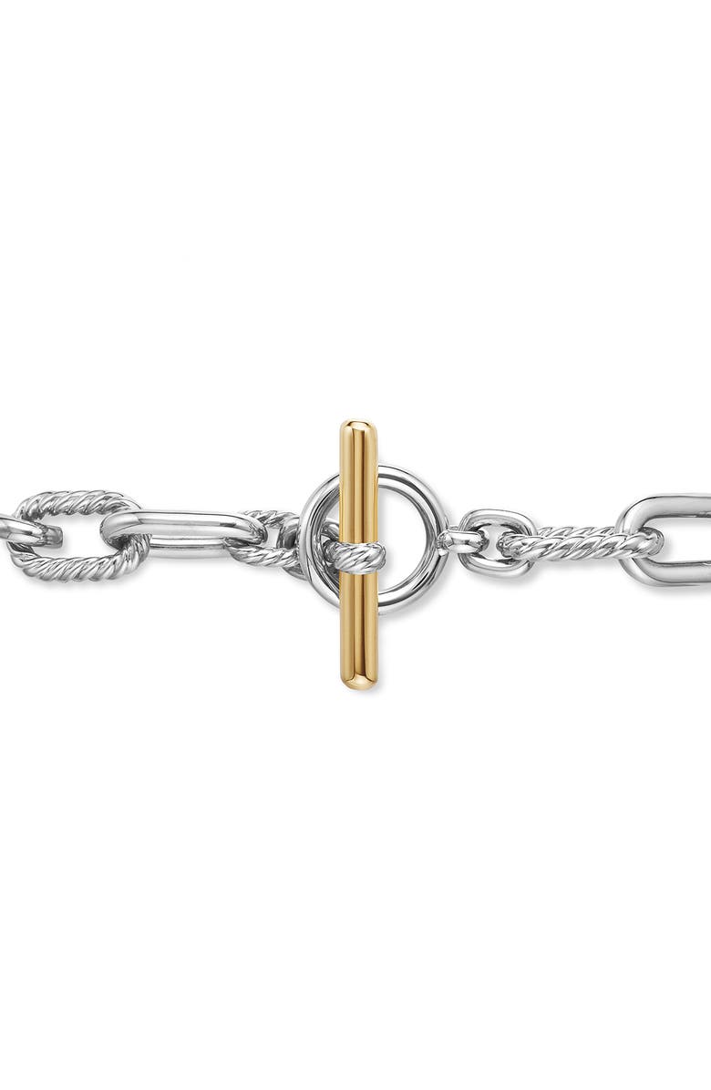 David Yurman DY Madison<sup>®</sup> Toggle Chain Bracelet in Sterling Silver with 18K Yellow Gold, 11mm, Alternate, color, Ss With 18K Yellow Gold
