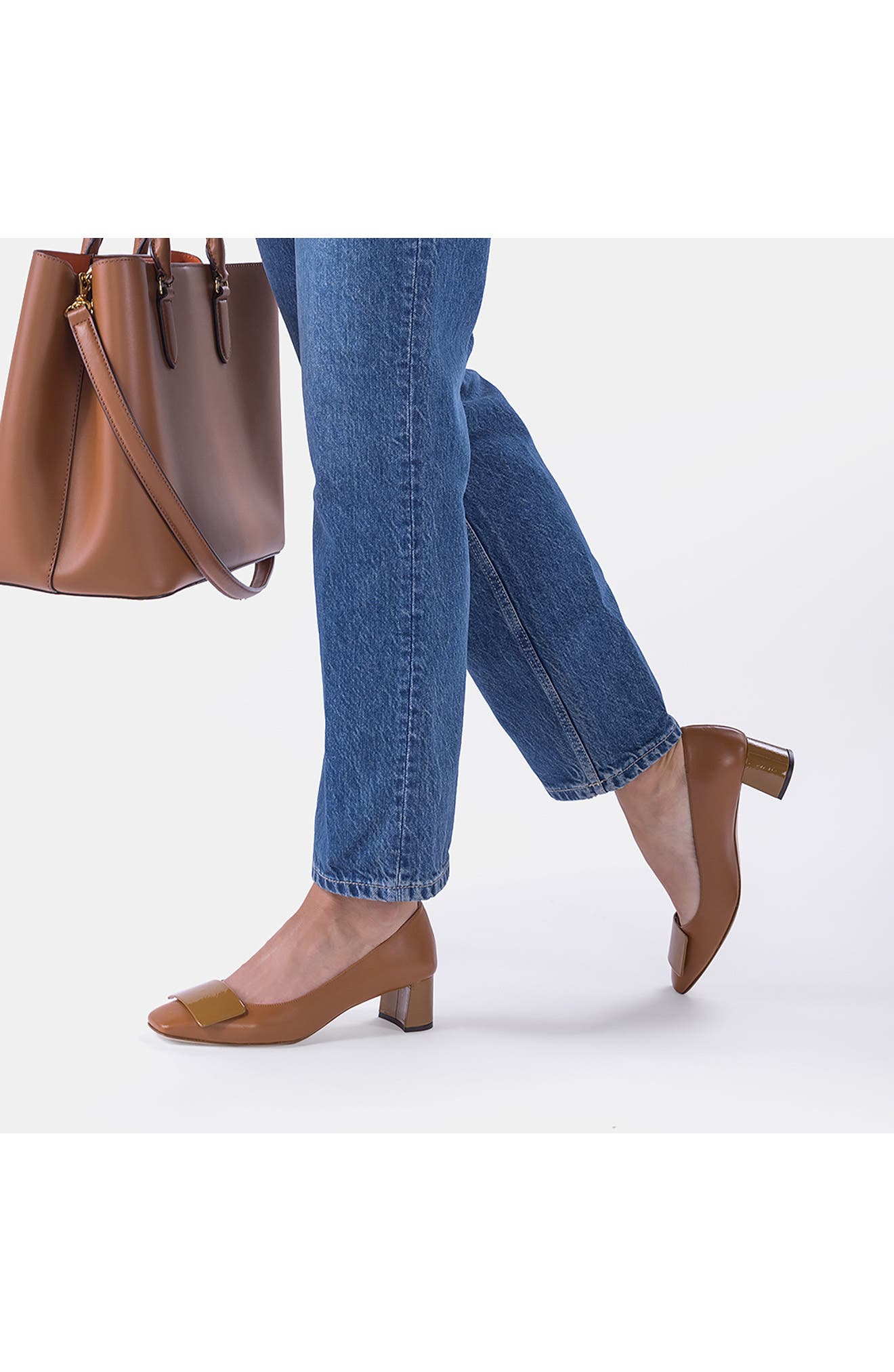 Sofia Square Toe Pump, Alternate, color, CAMEL