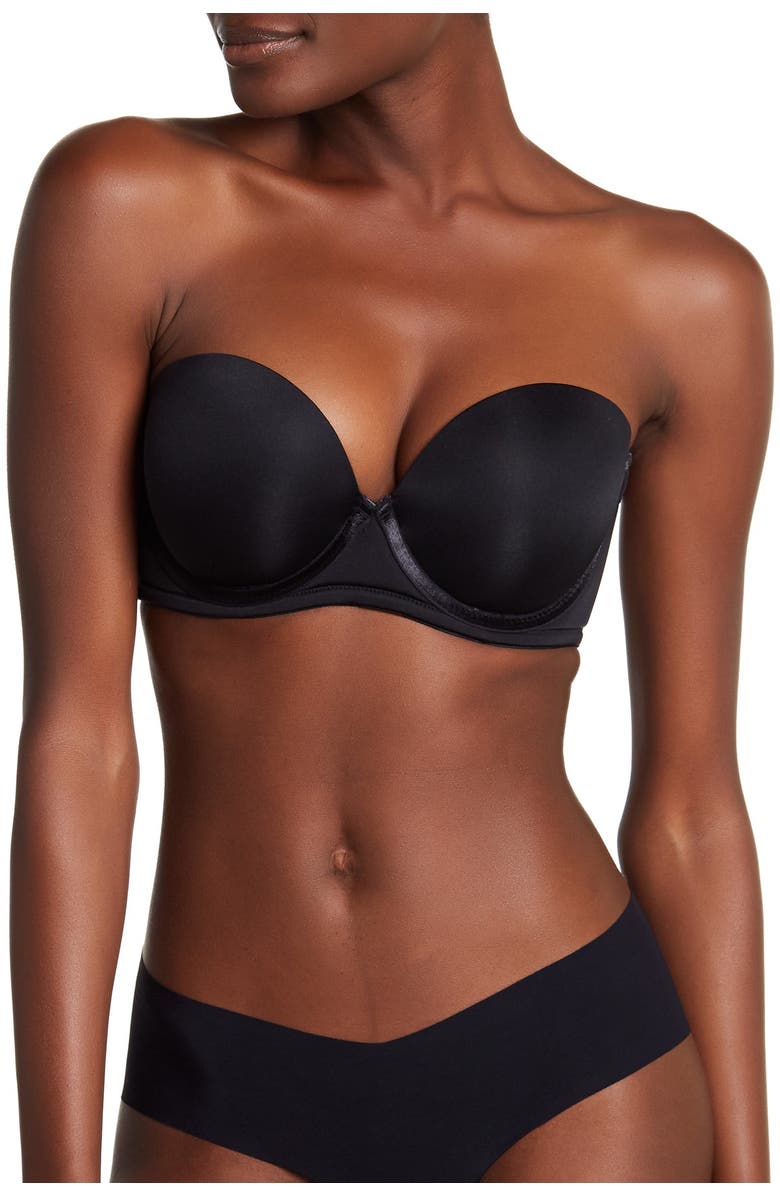 Felina Marvelous Strapless Bra, Main, color, Black