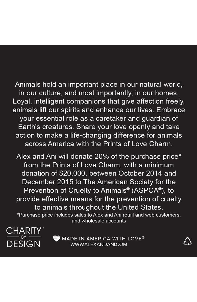 Alex and Ani 'Charity by Design - Prints of Love' Expandable Wire Bangle, Alternate, color, 