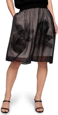 NIC+ZOE Embroidered Mesh Skirt