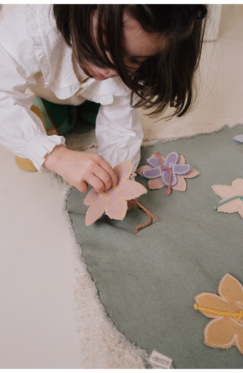 Lorena Canals Flower Garden Canvas Playset, Alternate, color, Blue