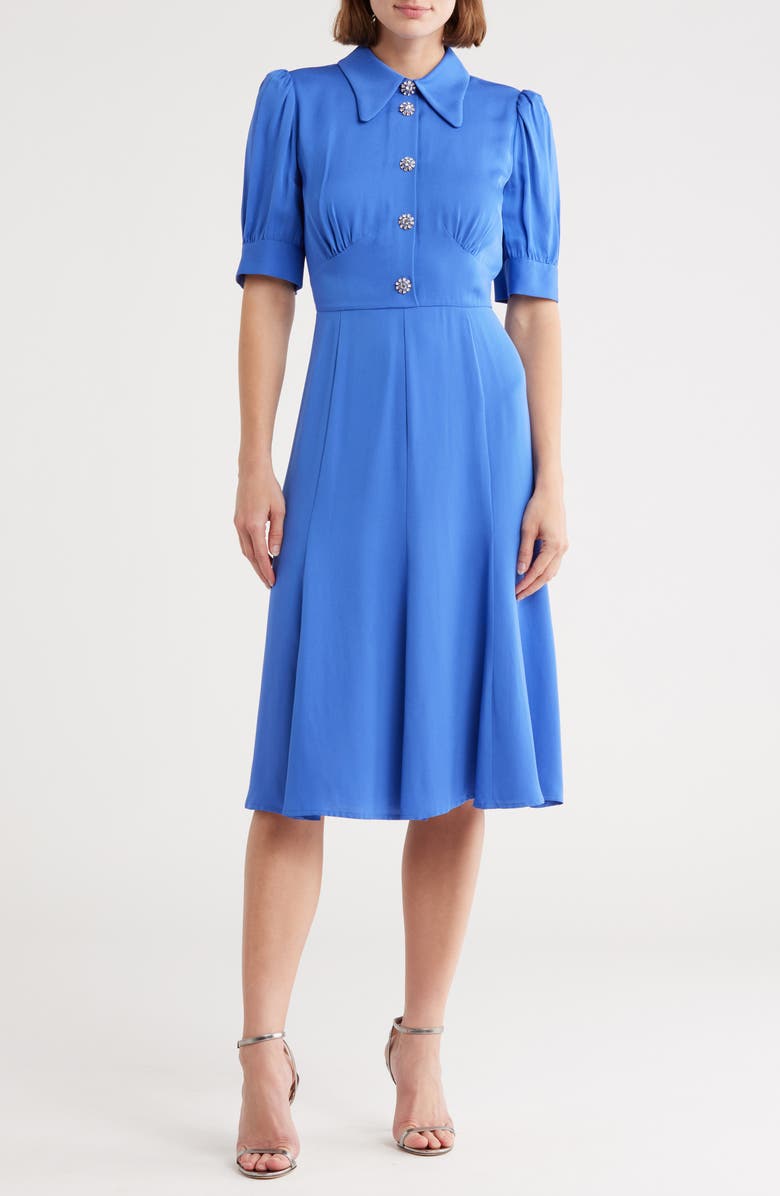 LK Bennett Esme Shirtdress, Main, color, Blu-Blue