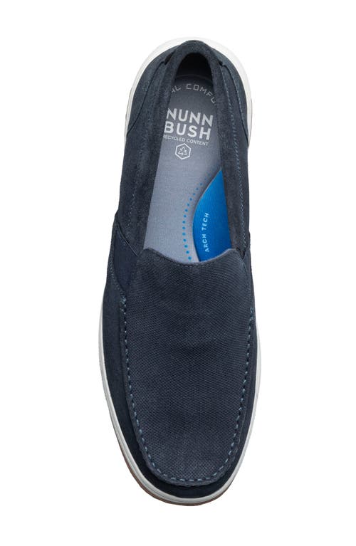 Nunn Bush Luca Moc Toe Loafer In Navy
