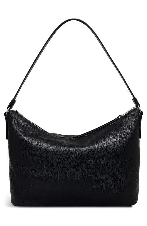 Radley Bella Medium Pebbled Leather Shoulder Bag In Black
