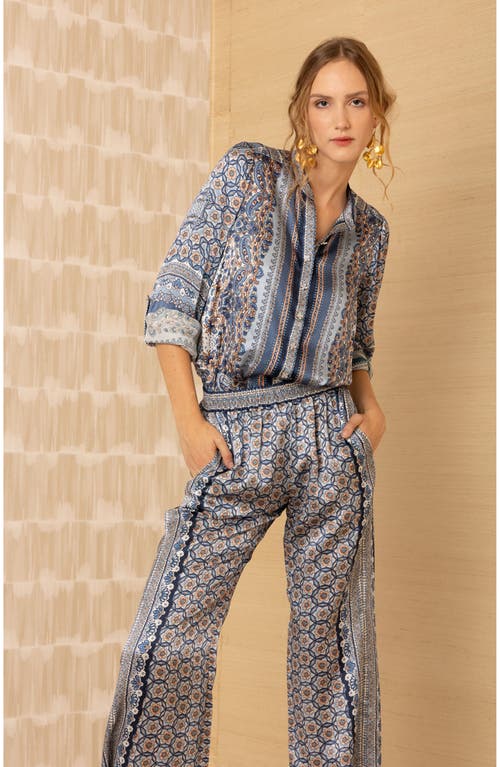 Hale Bob Rosalyn Charmeuse Pant In Gray
