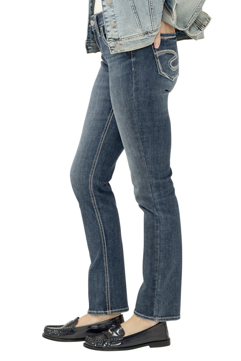 Suki Curvy Mid Rise Straight Leg Jeans, Alternate, color, HARGRAVE