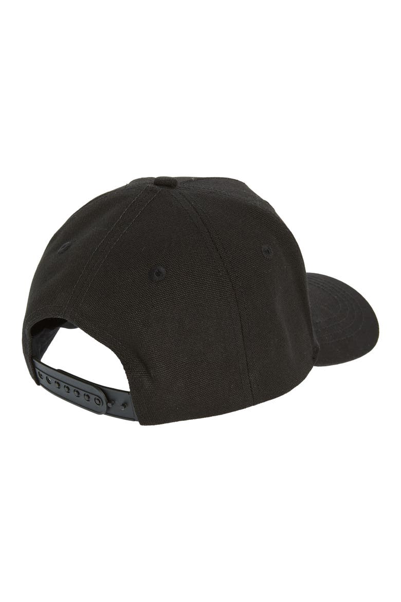 Embroidered Logo Baseball Cap, Alternate, color, BLACK WHITE