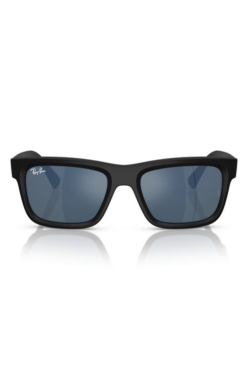 Shop Ray Ban Ray-ban Kids' 49mm Rectangular Sunglasses In Matte Black